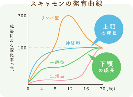 スキャモンの発育曲線